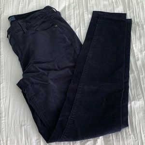 Old Navy Velvet Navy Blue Pants